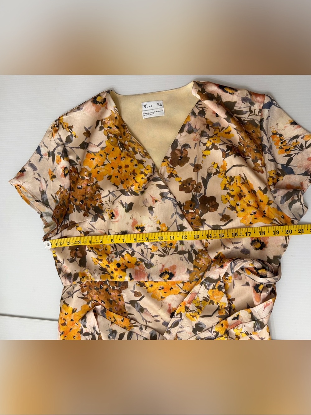 Anthropologie BHLDN VONE Batara Floral Wrap Dress - 14 - Picture 14 of 14